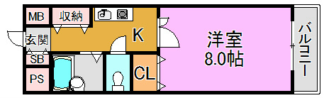 ダイヤモンドメゾン高井田 間取り図