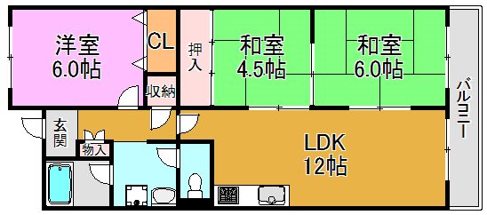 エリスハイム田中 間取り図