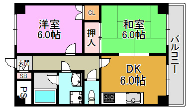 ハイマート新喜多 間取り図