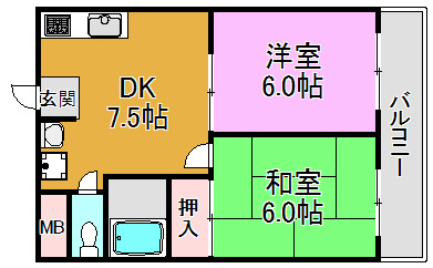 スカイハイツ 間取り