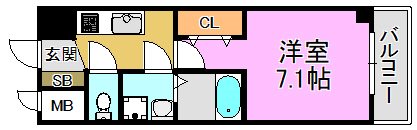 S-RESIDENCE高井田Central 間取り図
