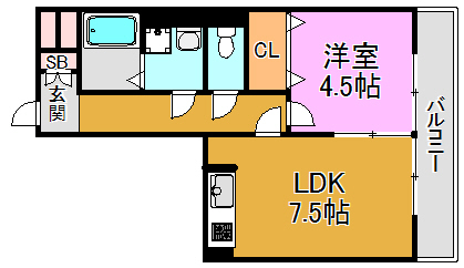 メゾングリスィーヌ 間取り図