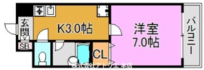 アベニューリップル長田パートⅠ 間取り図