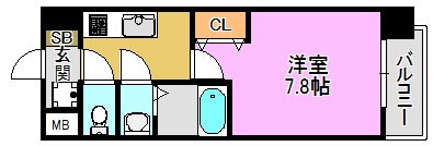 La Douceur(ラドゥセール)荒本 間取り図