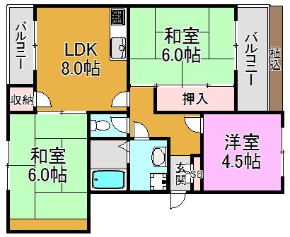 メゾンド・エスパース 間取り図