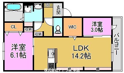 カーサ　フェリーチェ 間取り図