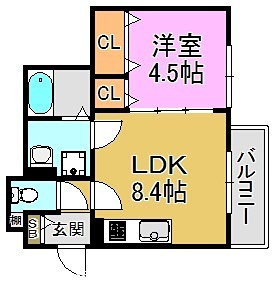 クリエオーレ鴻池徳庵町 間取り図