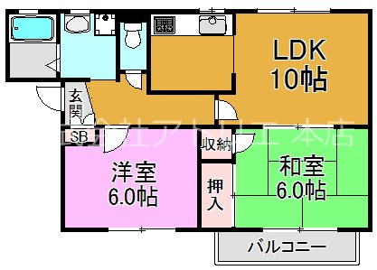 ハイツアネックス 間取り図