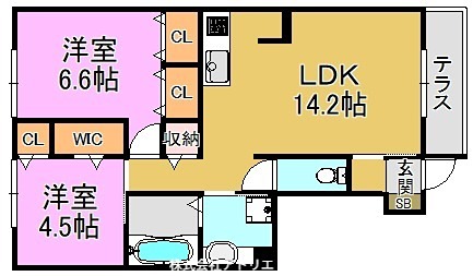 ラリュール 間取り図