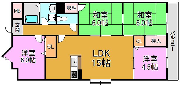 メゾン菱江 間取り図