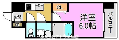 インザライフ大阪EAST RESIDENCE 間取り図