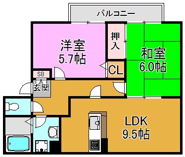ヴァロンドール角田　A・B・C棟 間取り図