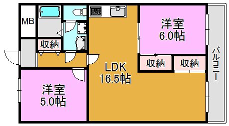 長田センタービル 間取り図
