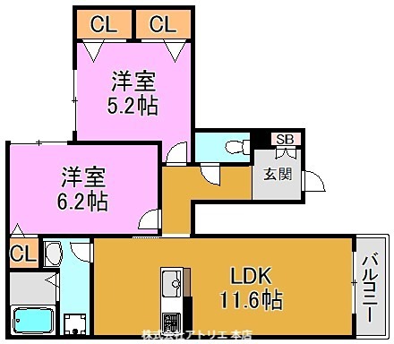 Shamaison aile furore 間取り図