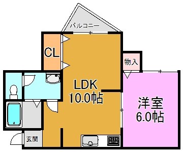 サンハイツ長田 間取り図