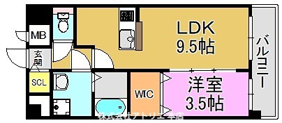 プレサンス長田レジェール 間取り図