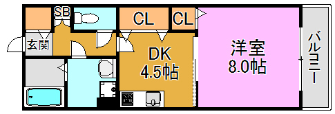 リバーサイドルーチェ 間取り図