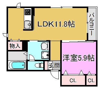 IKメゾン　B棟 間取り図