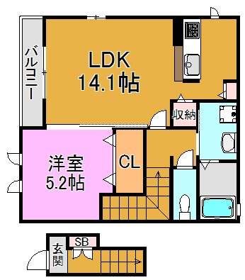 IKメゾン　Ａ棟・B棟 間取り図