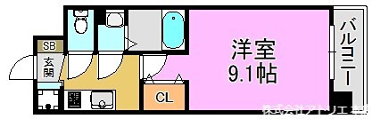 フォーリアライズ大阪エレナ 間取り図