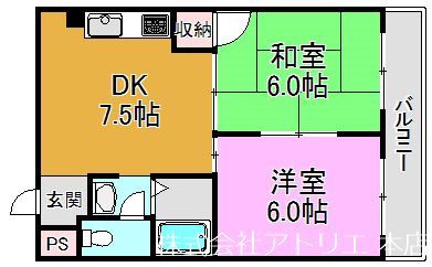 コーポカロッサ 間取り図