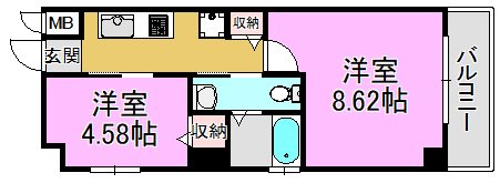 グランシアター高井田 間取り図