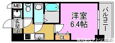 グランカーサ高井田 間取り図
