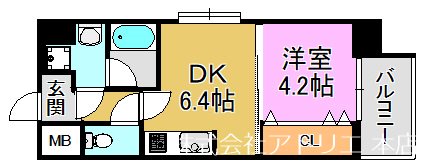 グランカーサ高井田 間取り図