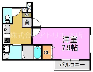 フジパレス放出Ⅲ番館 間取り図