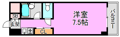 エクセルシオール長田 間取り図
