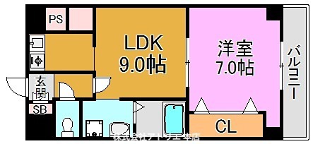 ドゥミルアン東大阪 間取り図