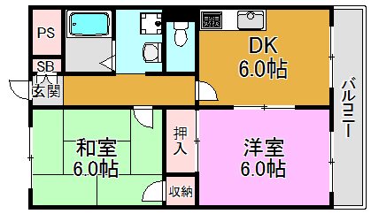 カルム東大阪 間取り図
