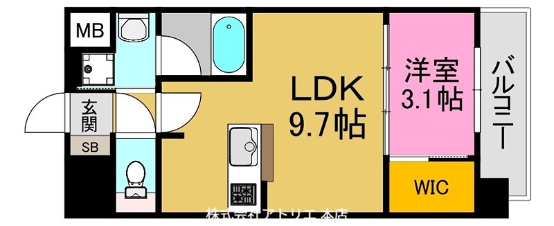 ソルテラスOSAKA EAST GATE 間取り図