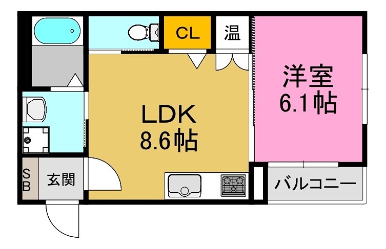 トップヒル森河内 間取り図
