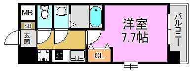 La Douceur(ラドゥセール)荒本 間取り図