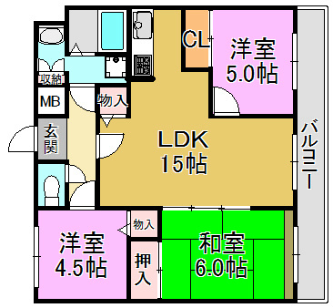 サンヴェール春日 間取り図