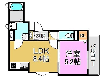 ラモーナ稲田本町 間取り図