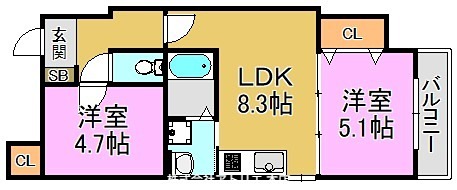 荒本フラワーレジデンス 間取り図