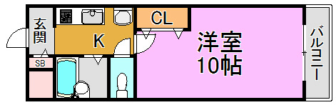 オリエンタル楠根 間取り図