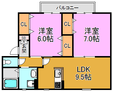 カーサ・ジュネス 間取り図