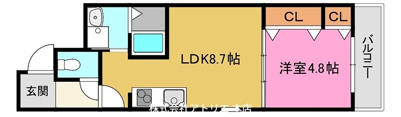 フジパレス高井田Ⅵ番館 間取り図