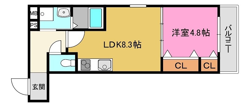 フジパレス高井田Ⅵ番館 間取り