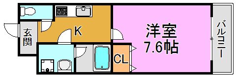 フジパレスえんじゅ 間取り図
