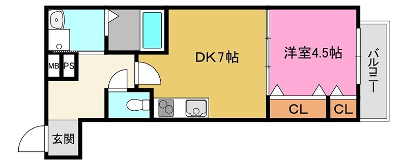 フジパレス吉田ノース 間取り図