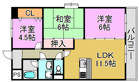 リーガルハイツ 間取り図