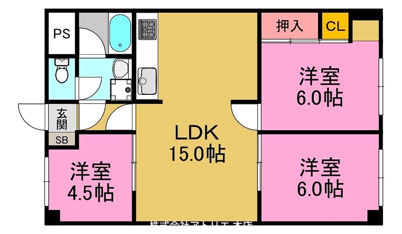 シャトー寿楽 間取り図