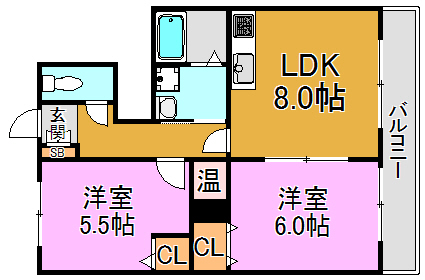 パナコート長田 間取り図