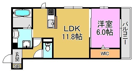 ボヌワール高井田 間取り図