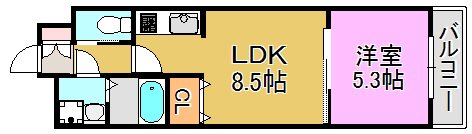 アッシュメゾン平野ノースⅡ 間取り図