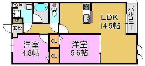 カシータ・ソル 間取り図